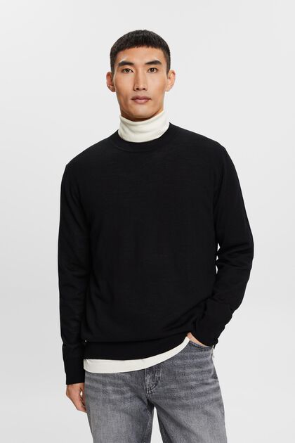 Wollen sweater met een ronde hals