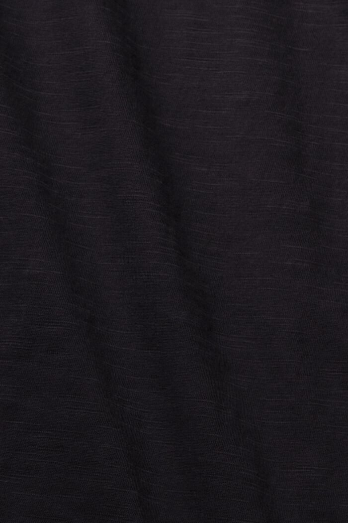 T-shirt à manches longues en coton, BLACK, detail image number 1