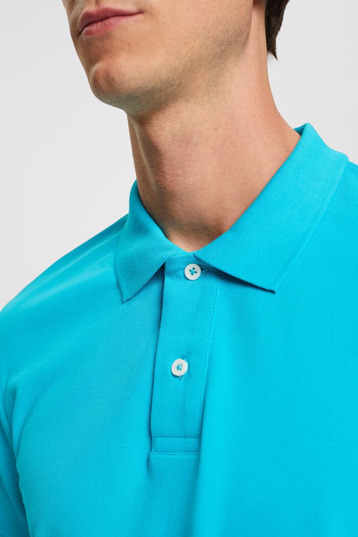 Polo coupe Slim Fit, AQUA GREEN, detail image number 2