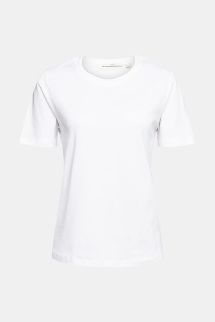 Effen T-shirt, WHITE, overview