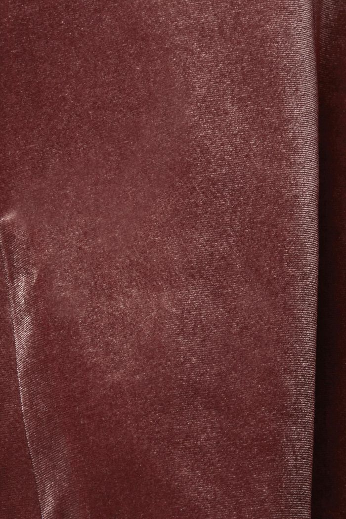 Fluwelen blazer, BORDEAUX RED, detail image number 4