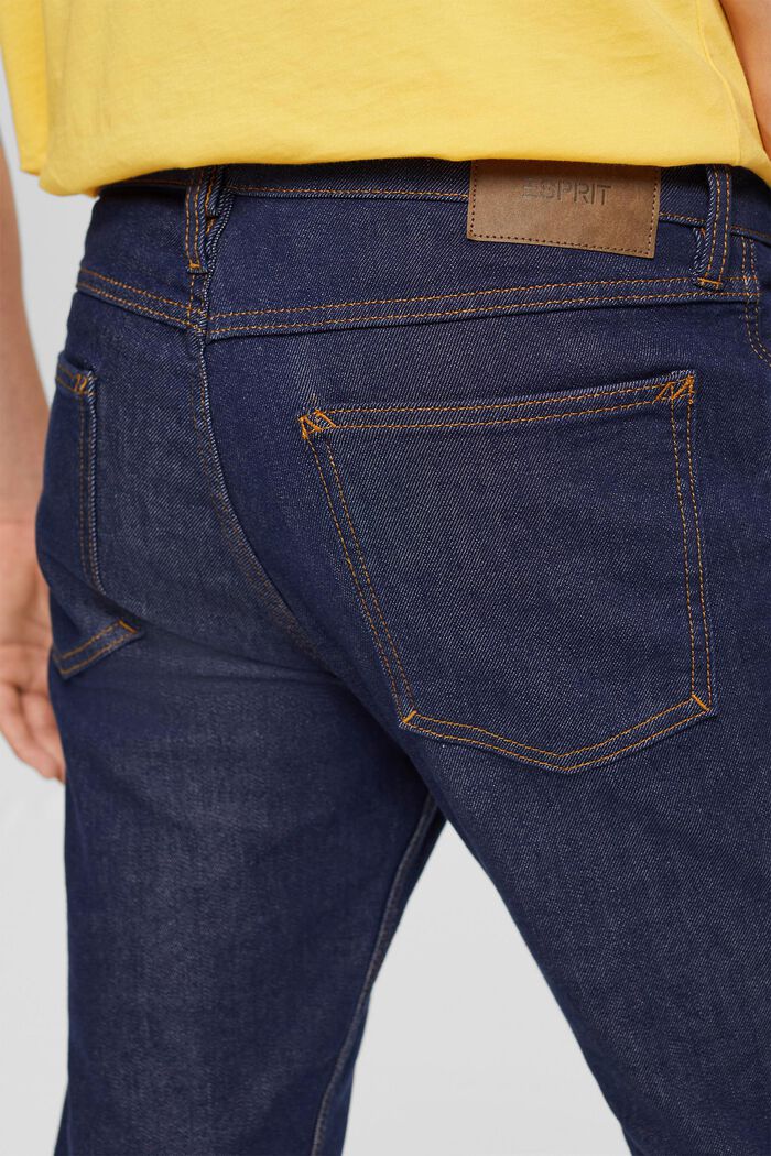 Slim fit-jeans met stretch, BLUE RINSE, detail image number 4