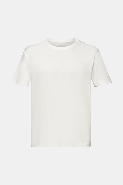 T-shirt en mélange de coton et de lin