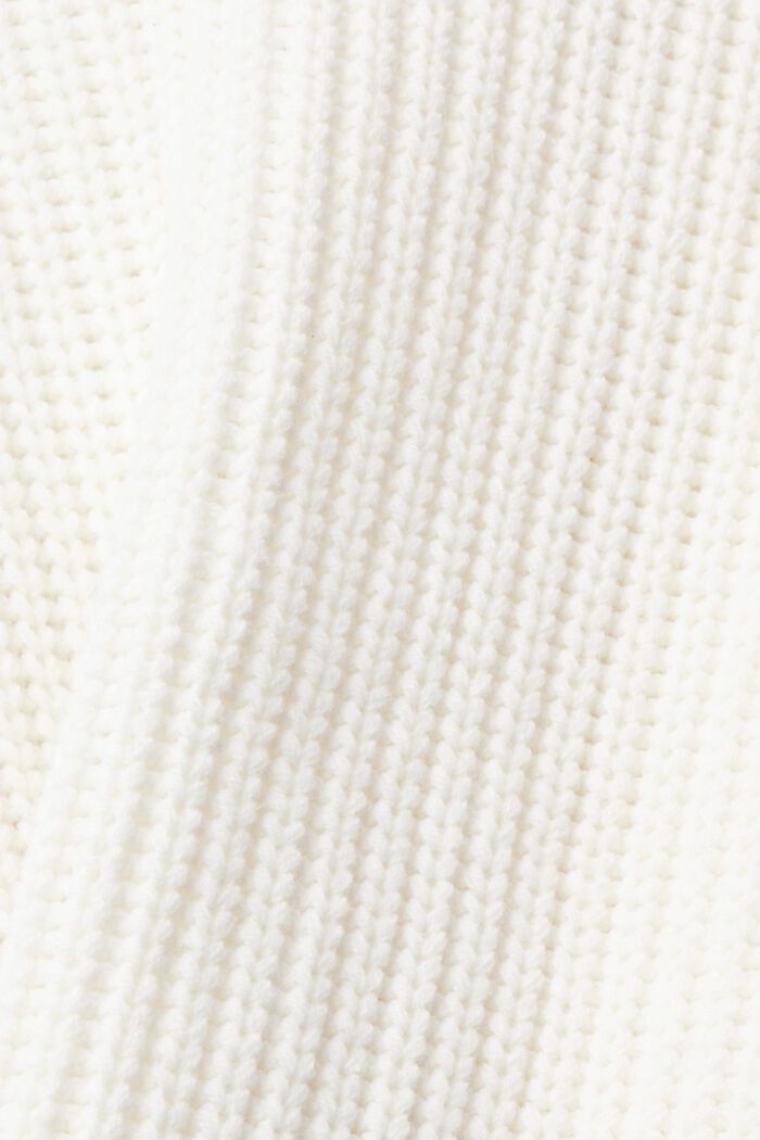 Cardigan zippé en maille, OFF WHITE, detail image number 5