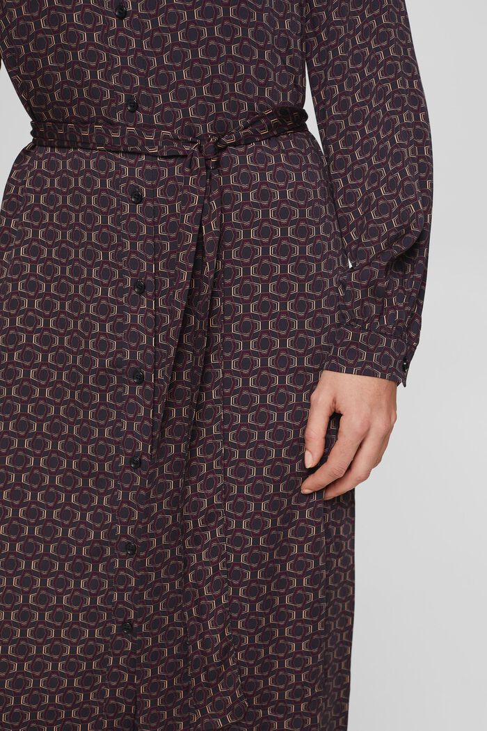 Robe-chemise en LENZING™ ECOVERO™, NAVY, detail image number 3