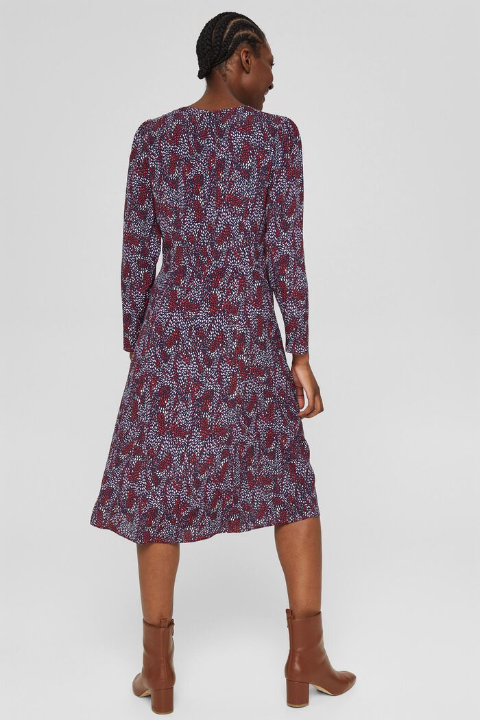 Midi-jurk met LENZING™ ECOVERO™, NAVY, detail image number 2
