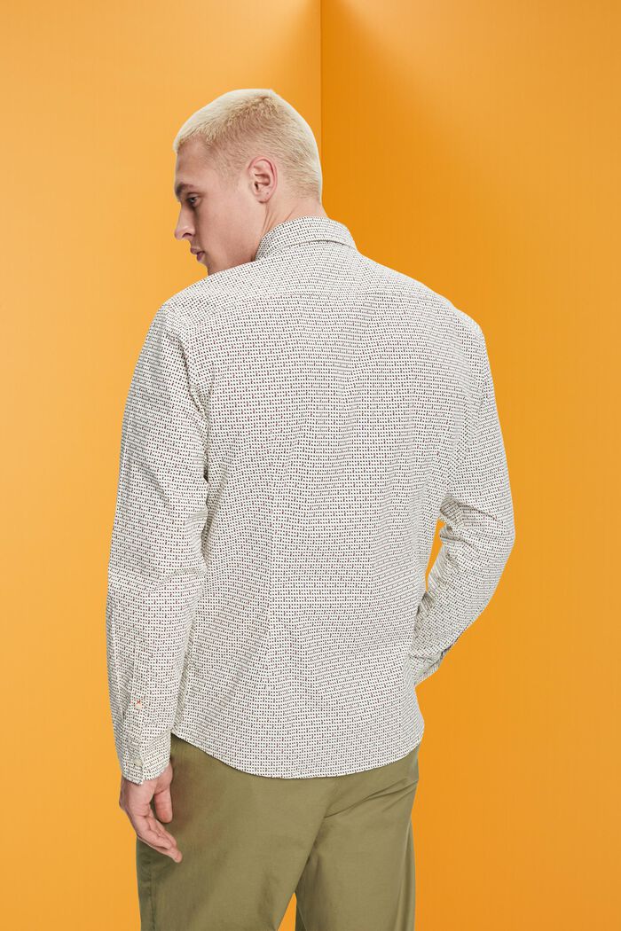 Slim fit-overhemd met patroon all-over, ICE, detail image number 3
