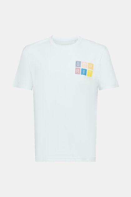 T-shirt van katoen-jersey met logo