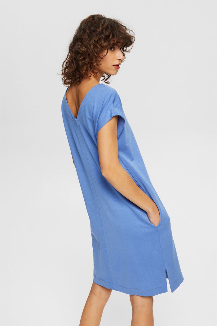 Met TENCEL™: knielange jersey jurk, LIGHT BLUE LAVENDER, detail image number 2