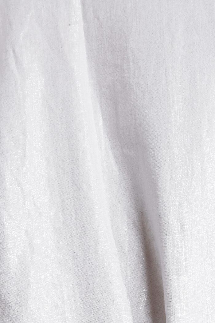 T-shirt van 100% linnen, WHITE, detail image number 4