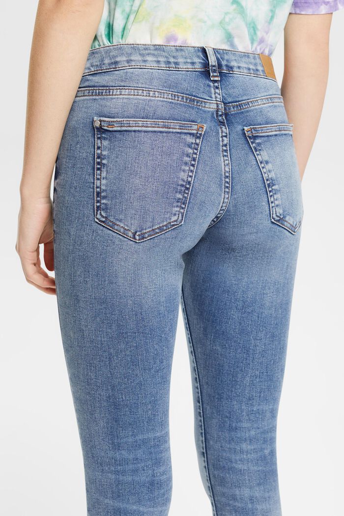 Mid rise skinny jeans, BLUE MEDIUM WASHED, detail image number 0