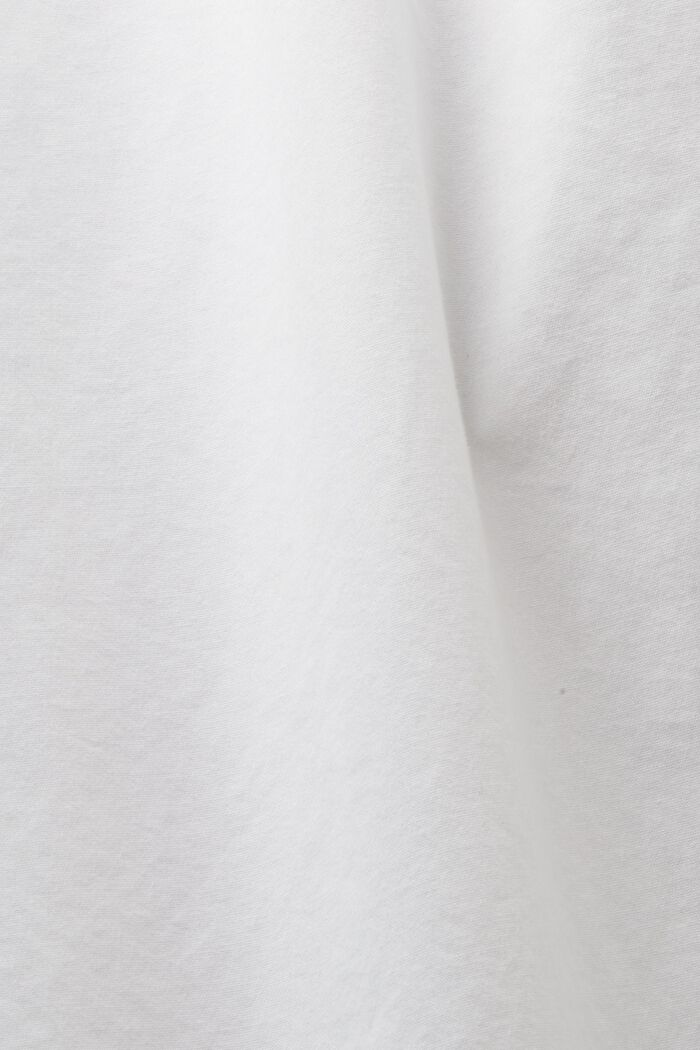 Chemise à col boutonné en popeline, 100 % coton, WHITE, detail image number 7