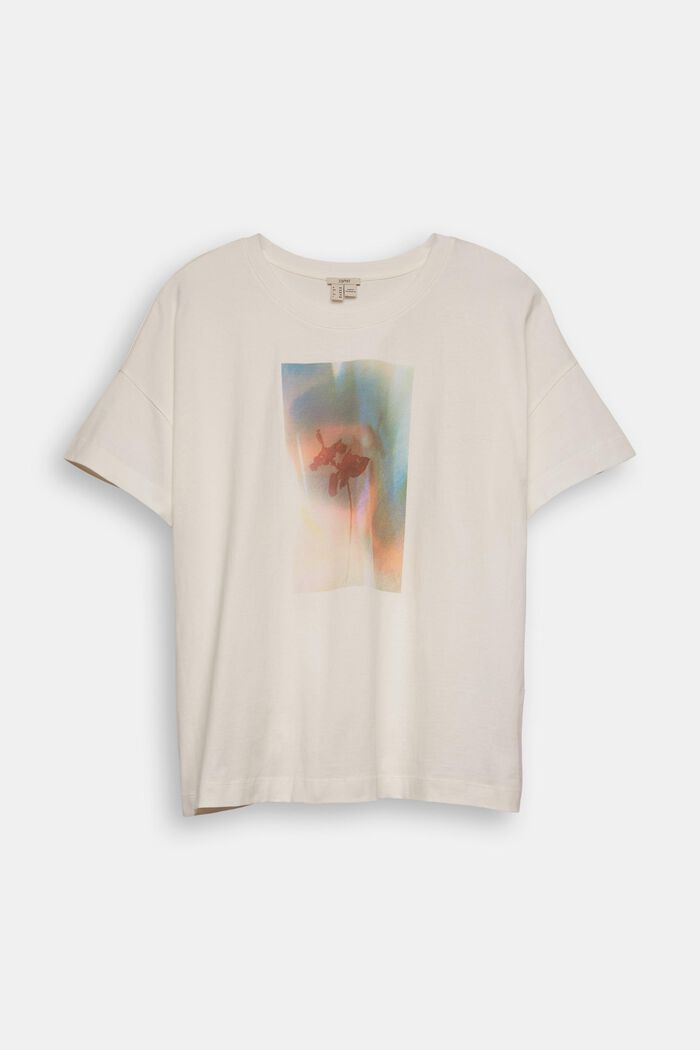 T-shirt imprimé CURVY, OFF WHITE, overview
