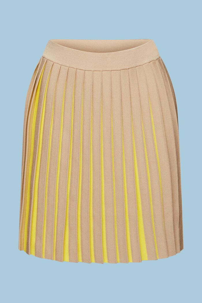 Mini-jupe en maille plissée, SAND, detail image number 7