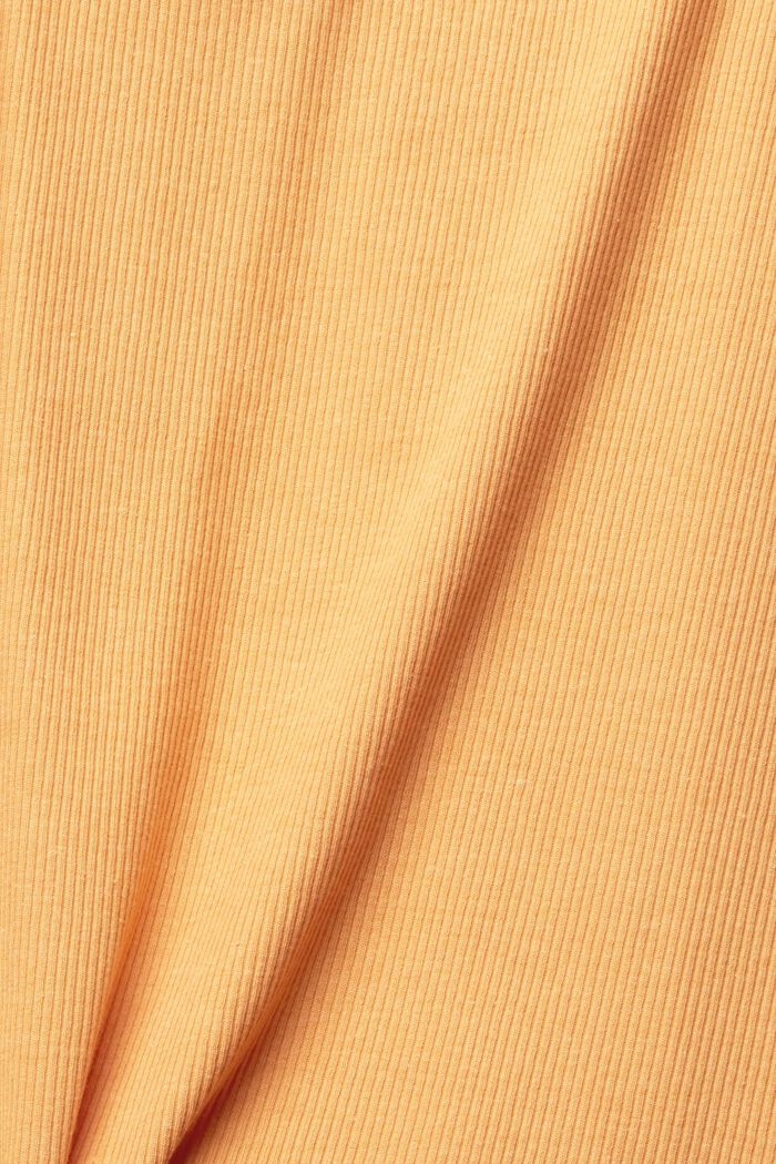 T-shirt sans manches à bordures en dentelle, PEACH, detail image number 1