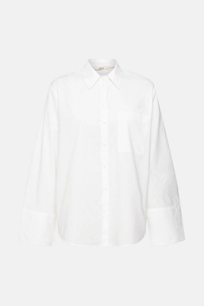 Witte oversized blouse van katoen