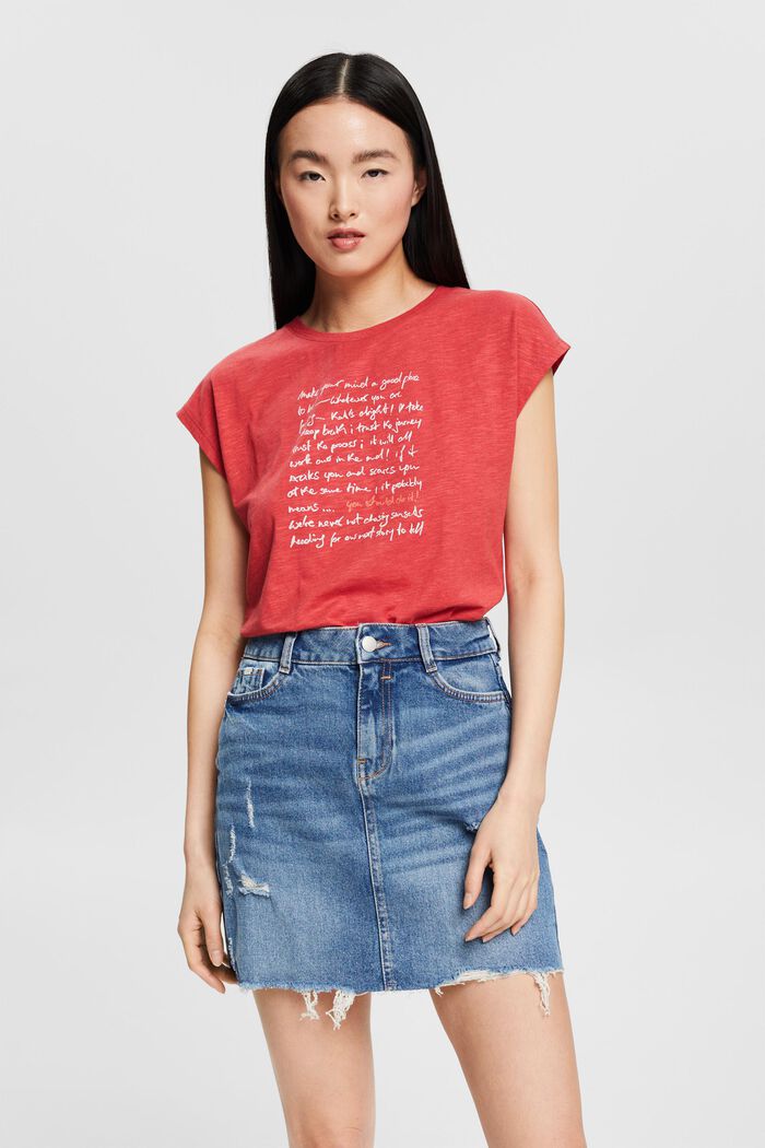 Shirt met print en organic cotton