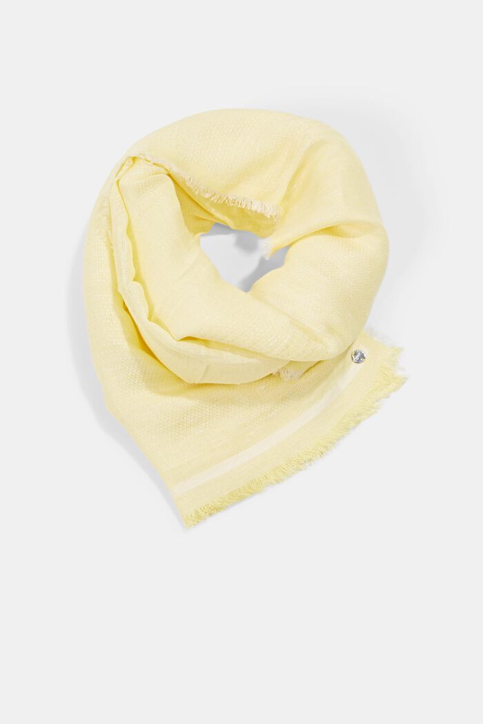 Shawls/Scarves, PASTEL YELLOW, overview