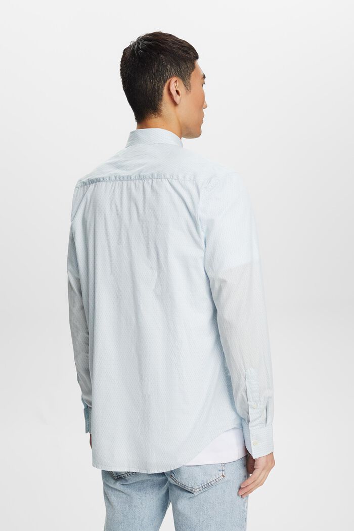 Katoenen overhemd met print en een relaxed fit, WHITE, detail image number 3