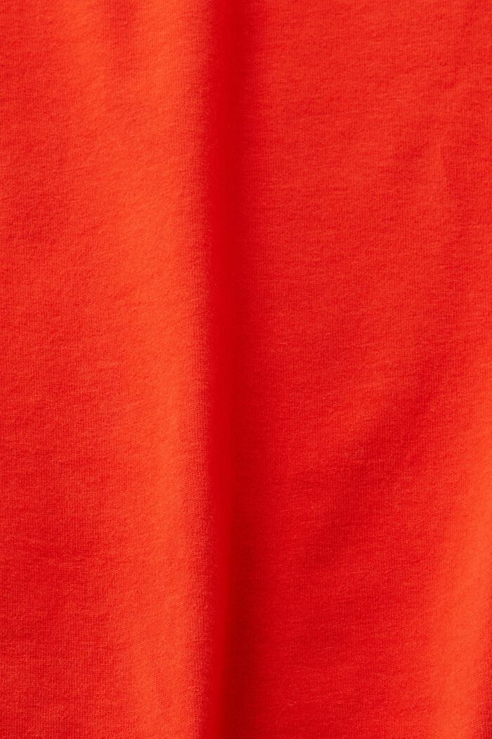 T-shirt à manches longues et encolure asymétrique, RED, detail image number 6