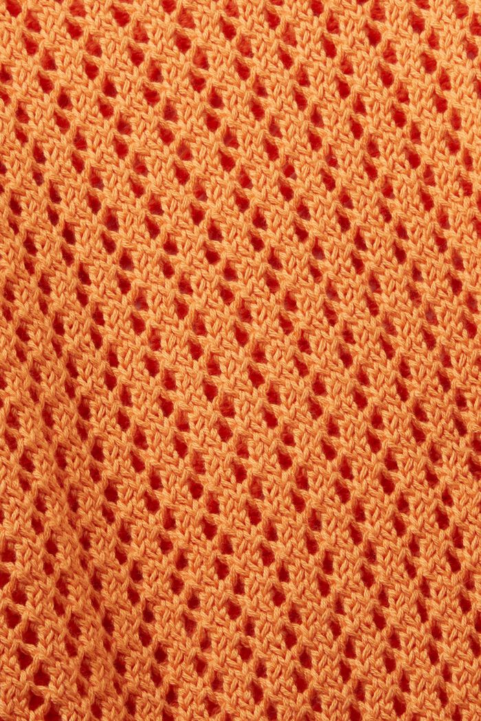 Pull-over texturé en coton biologique, GOLDEN ORANGE, detail image number 5