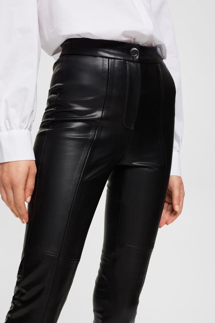 Pantalon en similicuir, BLACK, detail image number 3