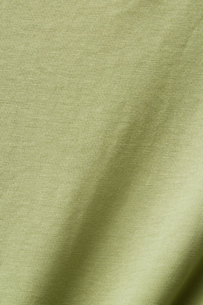 Katoenen T-shirt met bloemetjesprint, PISTACHIO GREEN, detail image number 5