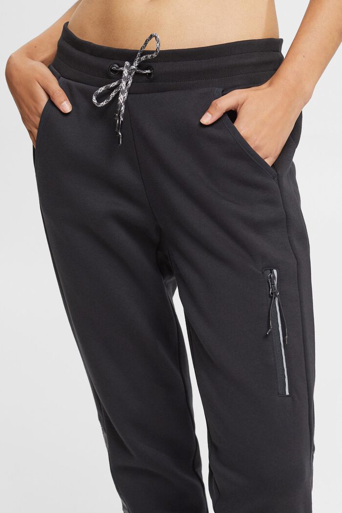 Sweatpants met zak op de pijp, BLACK, detail image number 2