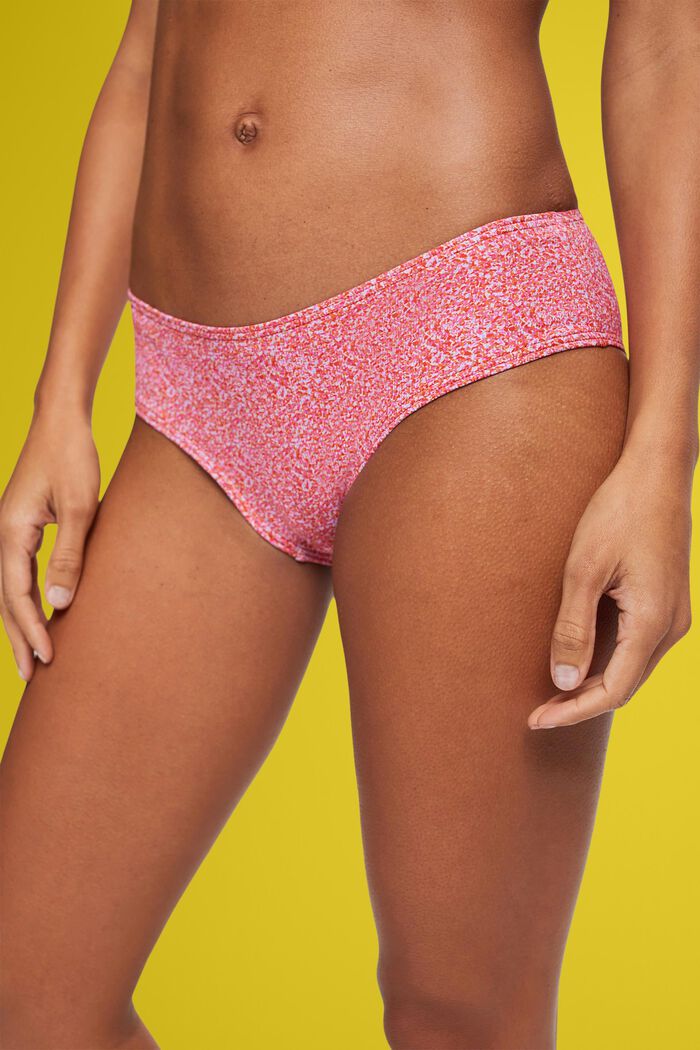 Bas de bikini taille basse à imprimé all-over, PINK, detail image number 1