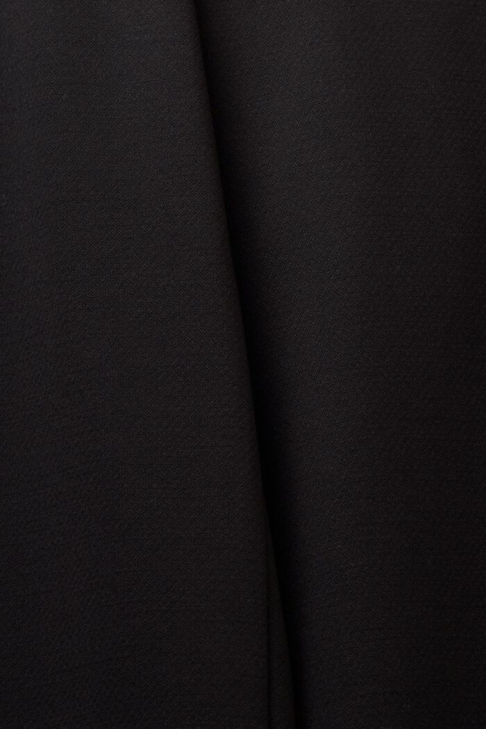 Broek met wijde pijpen en middelhoge taille, BLACK, detail image number 5