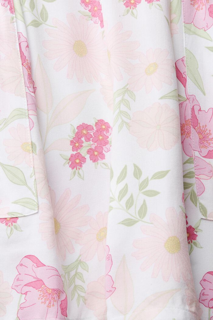 Short de pyjama à motif floral, LENZING™ ECOVERO™, WHITE, detail image number 4