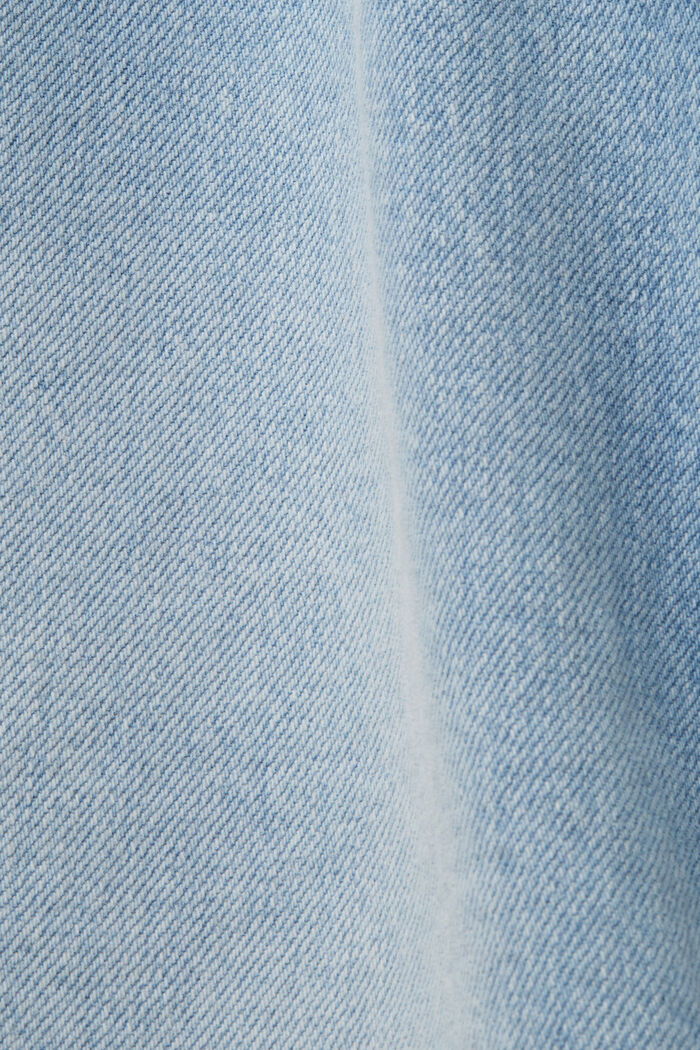 Jeans met retrolook en uitlopende pijpen, BLUE LIGHT WASHED, detail image number 6