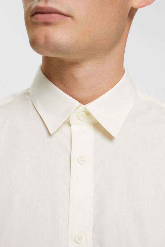 Overhemd van duurzaam katoen, OFF WHITE, detail image number 0