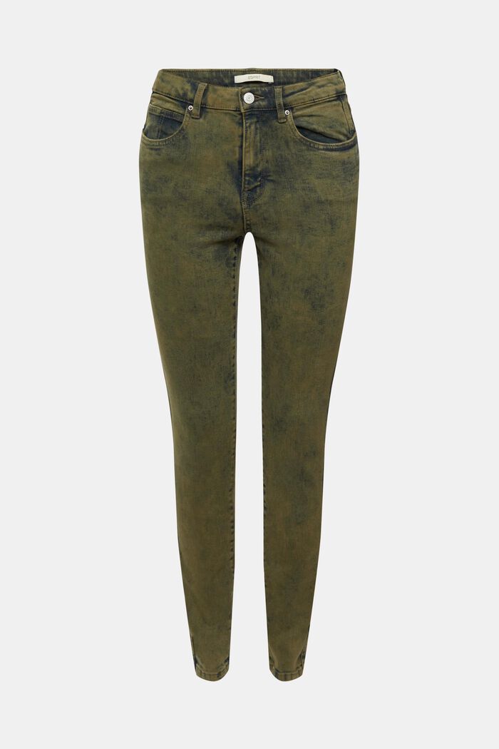 Stretchjeans met garment washed-out look