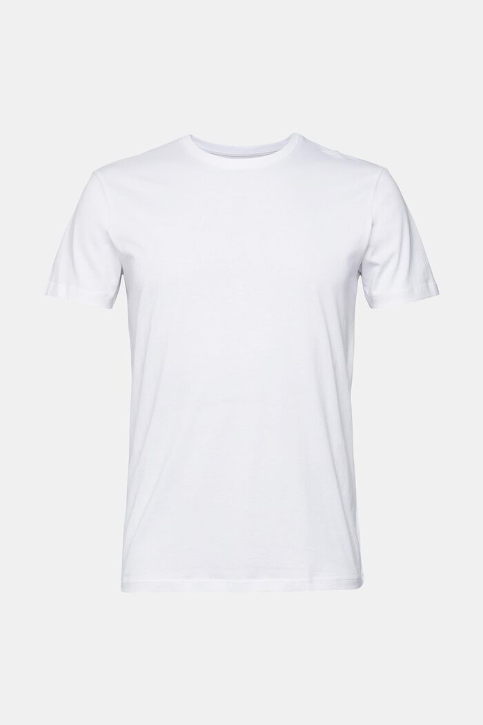Jersey T-shirt, 100% katoen, WHITE, detail image number 2