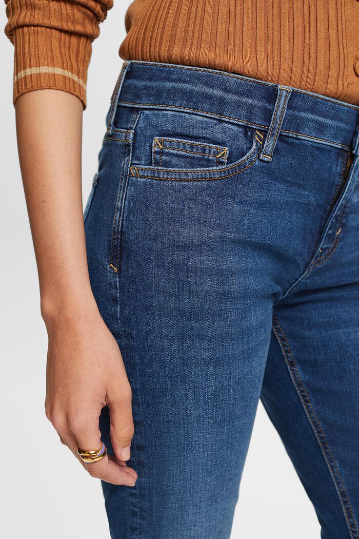 Bootcut jeans met middelhoge taille, BLUE MEDIUM WASHED, detail image number 2