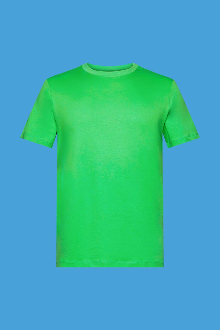 T-shirt van jersey met ronde hals, GREEN, detail image number 6