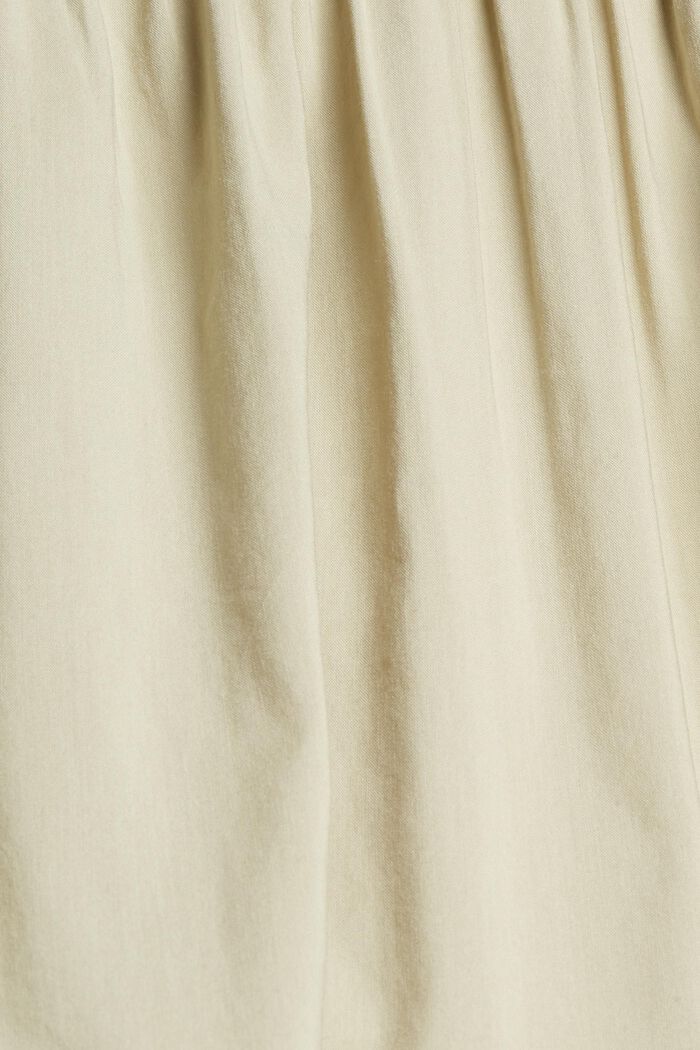 Robe à manches mi-longues en coton mélangé, DUSTY GREEN, detail image number 4