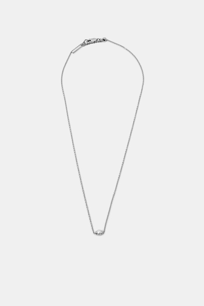 Sierlijke sterlingzilveren ketting met hanger, SILVER, detail image number 0
