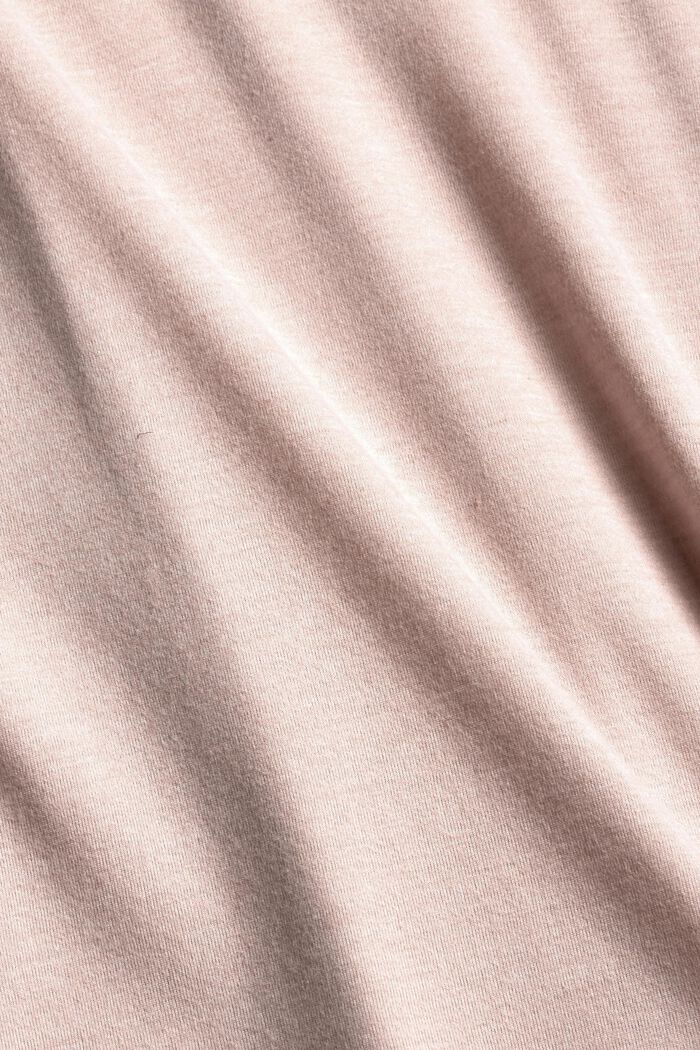 Haut de pyjama velouté, 100 % coton biologique, OLD PINK, detail image number 1