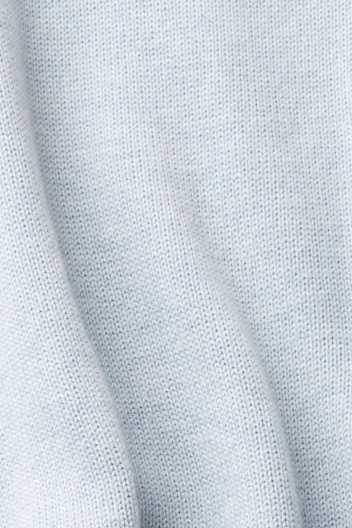 Pull en maille de coton durable, PASTEL BLUE, detail image number 4
