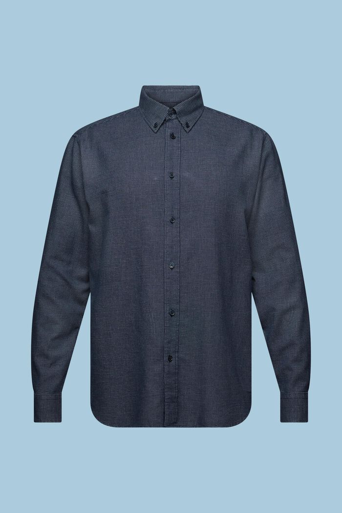 Chemise à petits carreaux en coton de coupe Regular Fit, NAVY, detail image number 6