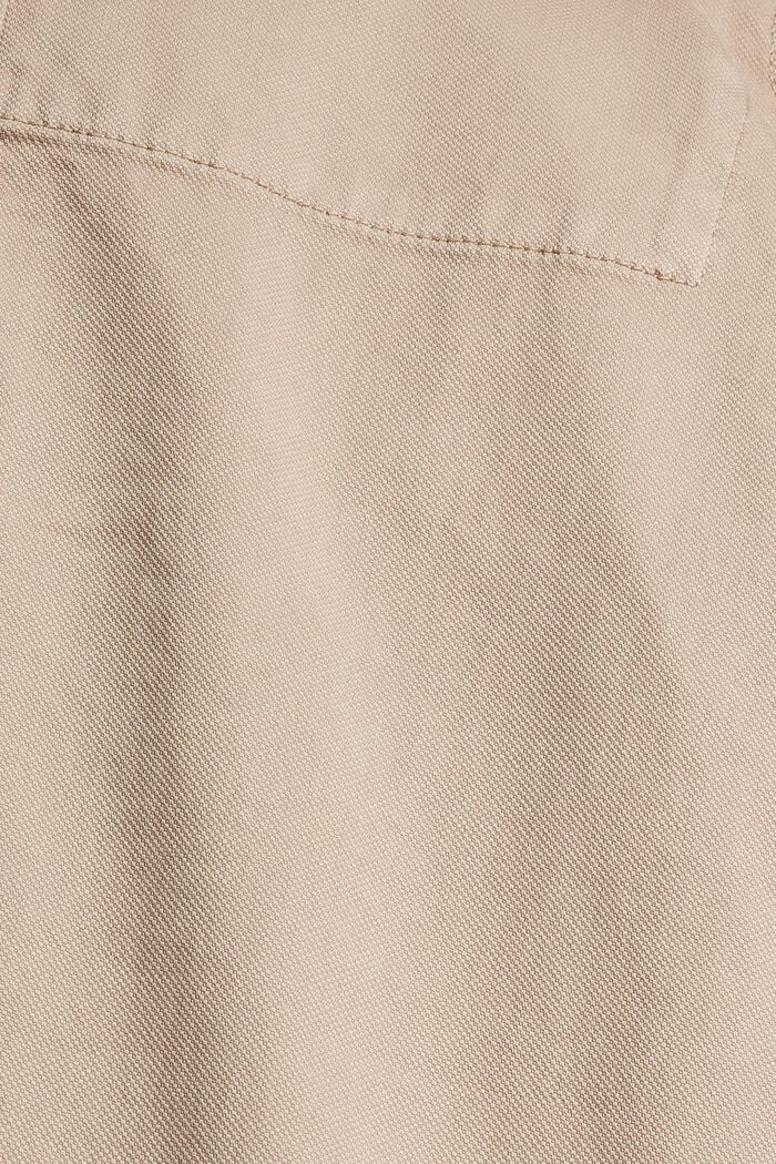 Pantalon taille haute en coton biologique, LIGHT TAUPE, detail image number 4