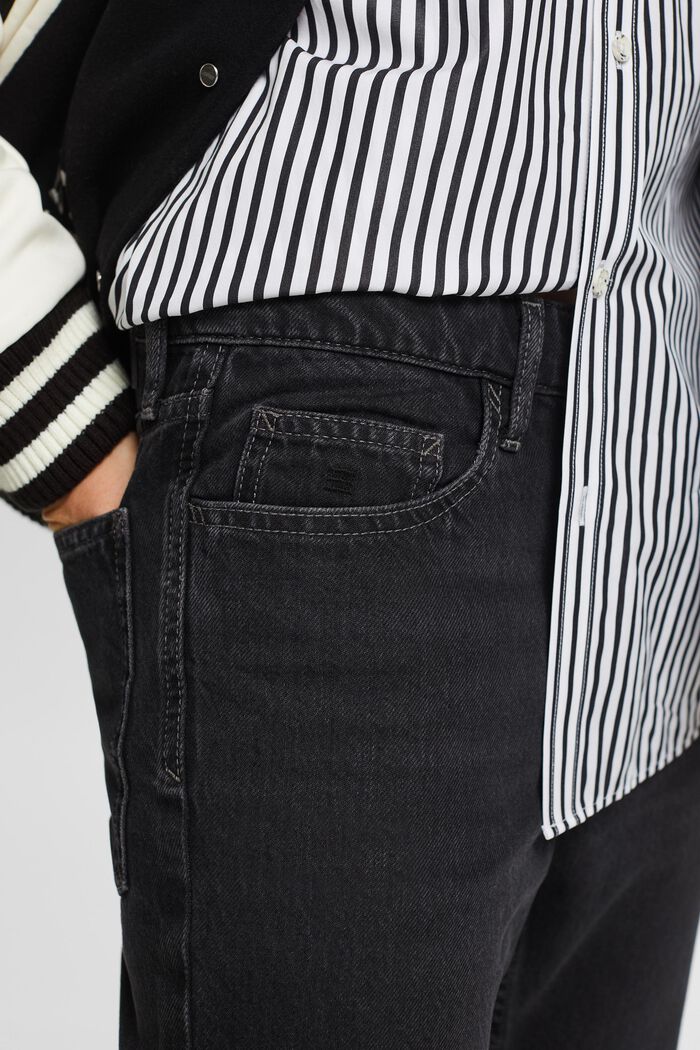 Bootcut jeans met middelhoge taille, BLACK DARK WASHED, detail image number 4