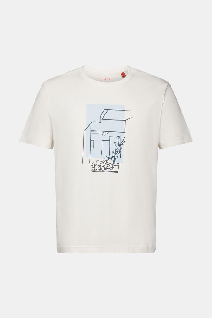 T-shirt met print op de voorkant, 100% katoen, ICE, detail image number 6