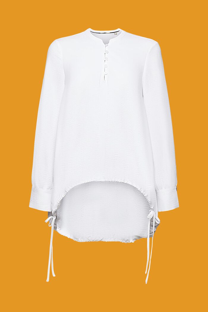 Crêpe blouse met knopen, WHITE, detail image number 7