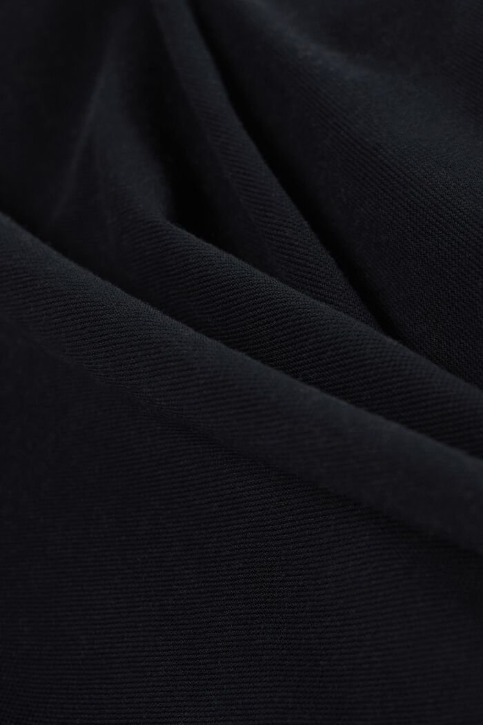 Polo en maille piquée de coton Pima, BLACK, detail image number 4