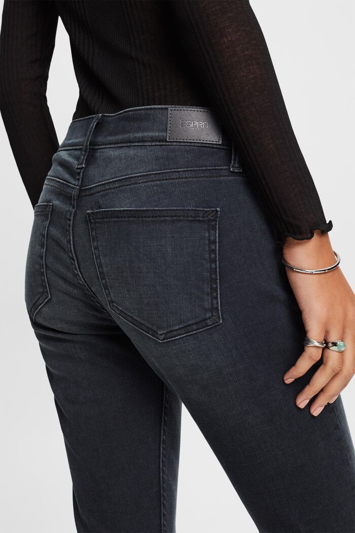 Bootcut-jeans met middelhoge taille, GREY DARK WASHED, detail image number 3