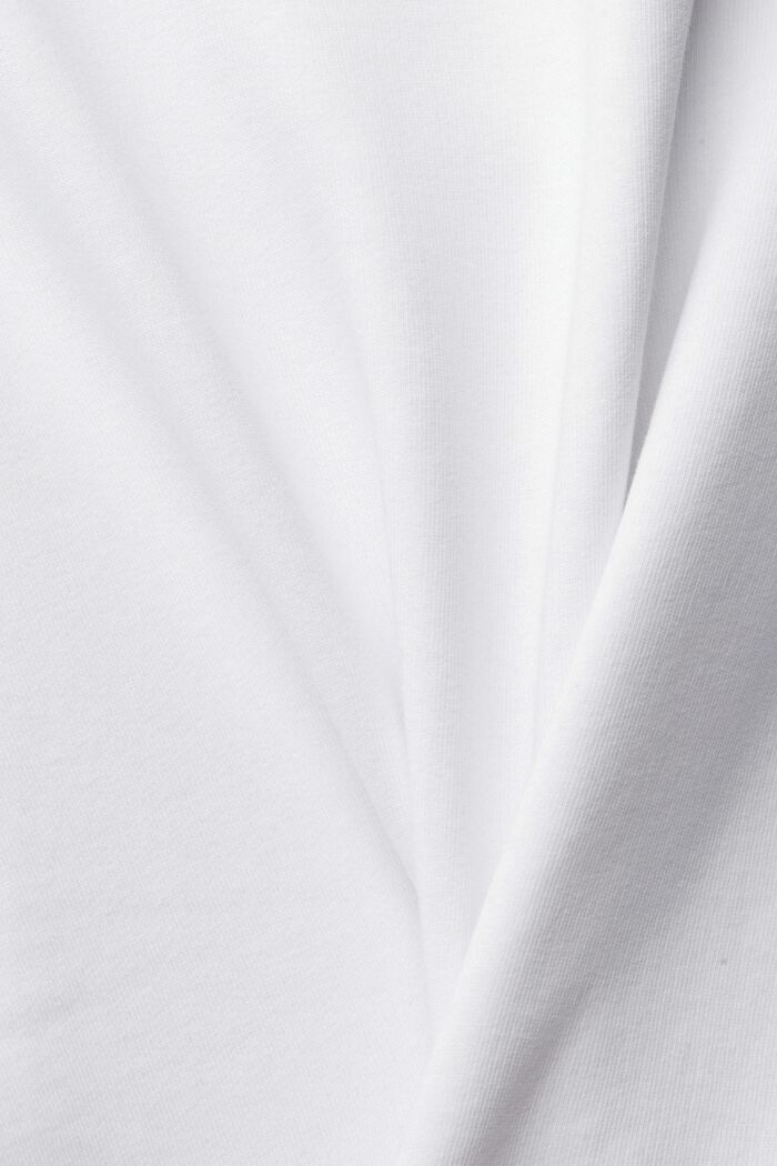 En matière recyclée : le sweat-shirt à manches courtes, WHITE, detail image number 4