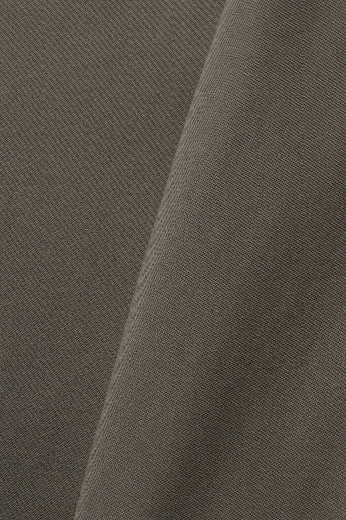 Single-breasted colbert van piqué-jersey, DARK KHAKI, detail image number 4